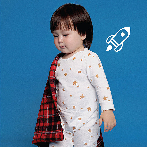 Fever Indicating Organic Jump Suit (Star Patter)