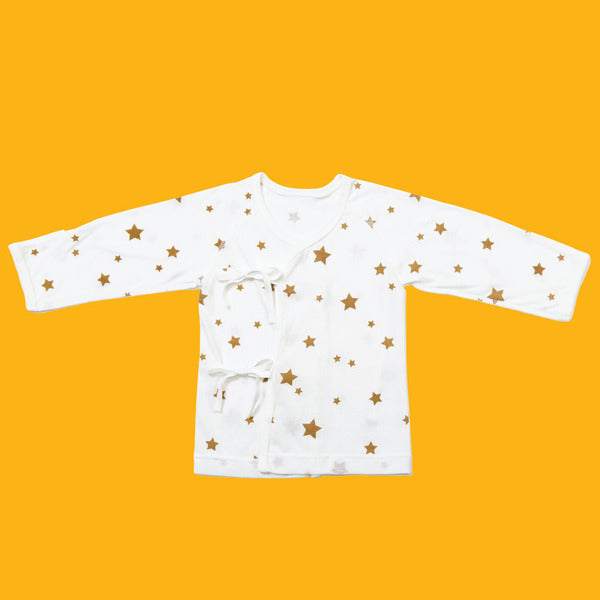 Fever Indicating Organic Baby Gown (Star Pattern)